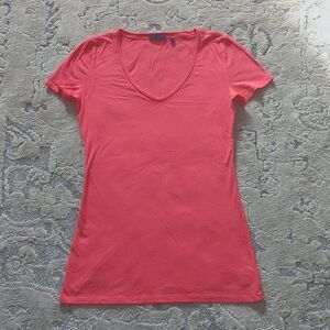 Martin + Osa Ombré T Shirt Coral Small